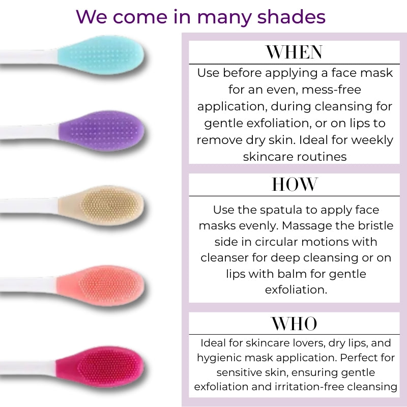Silicone Face Mask Applicator & Lip Facial Cleansing Brush