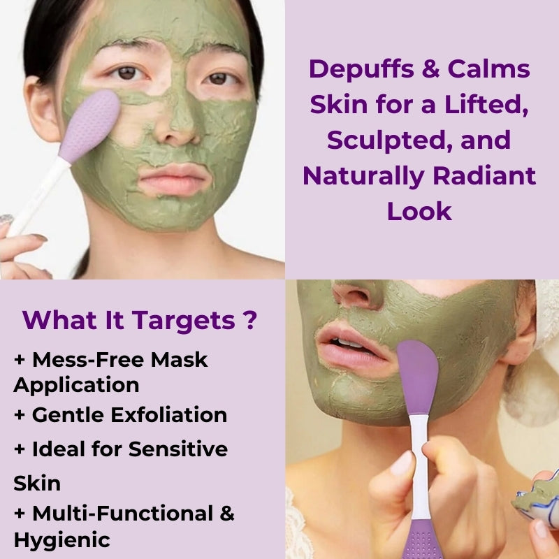 Silicone Face Mask Applicator & Lip Facial Cleansing Brush