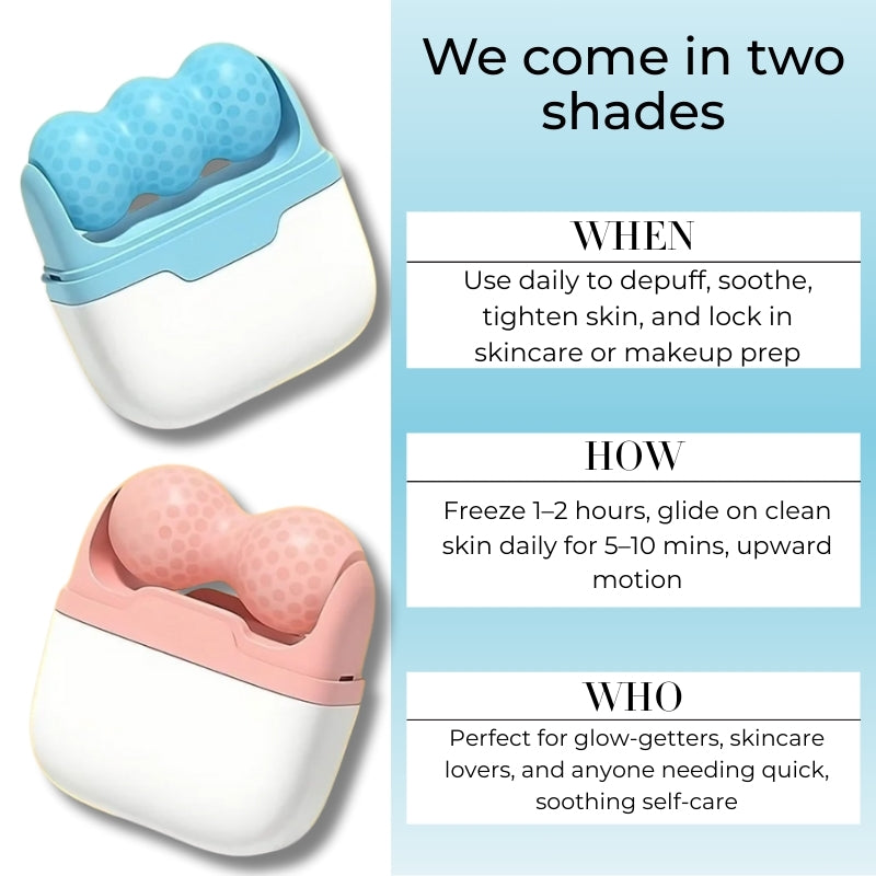 Dual sided ice roller