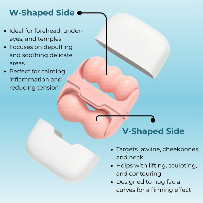 Dual sided ice roller