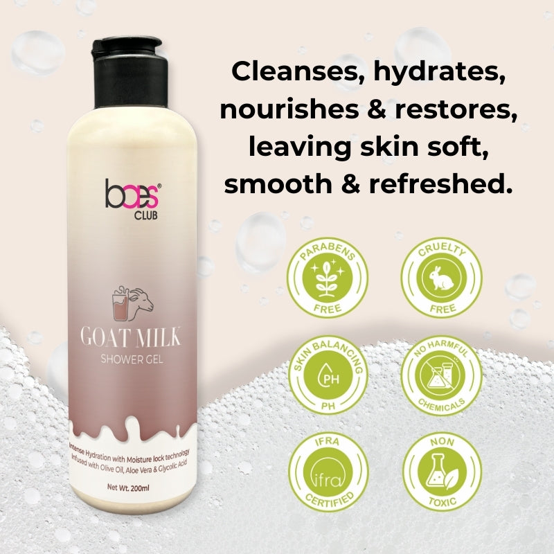 Goat Milk Shower Gel with Glycolic Acid – Baes Club