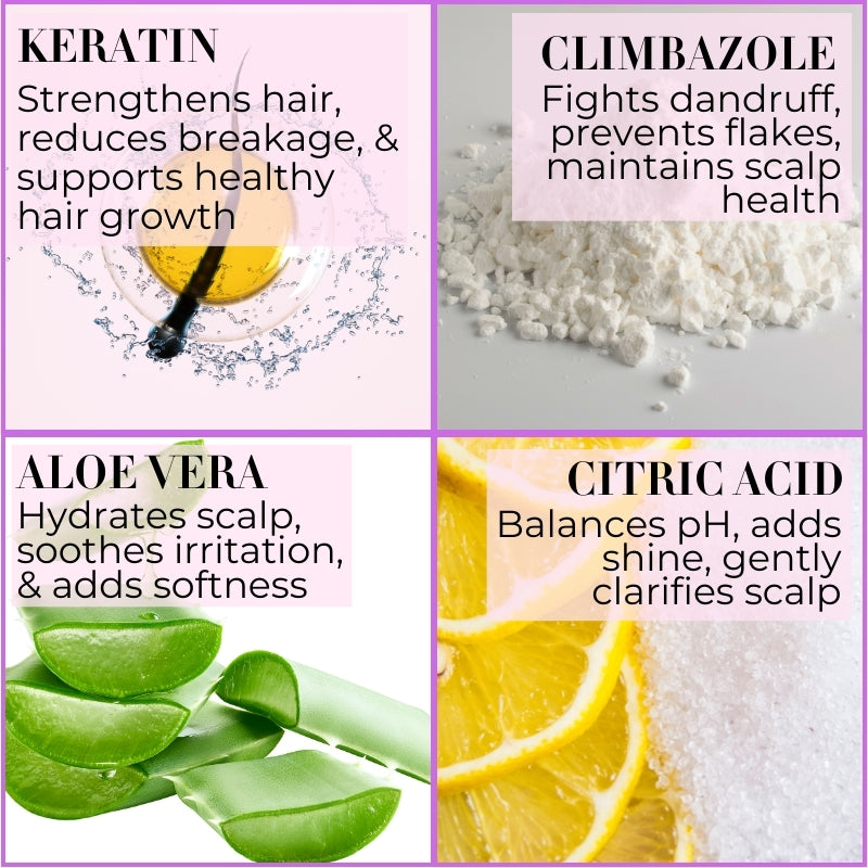 Anti-Dandruff + Keratin Shampoo with Conditioner