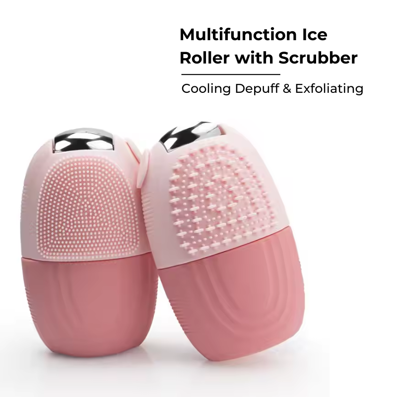 Multifunction Ice Roller with Scrubber