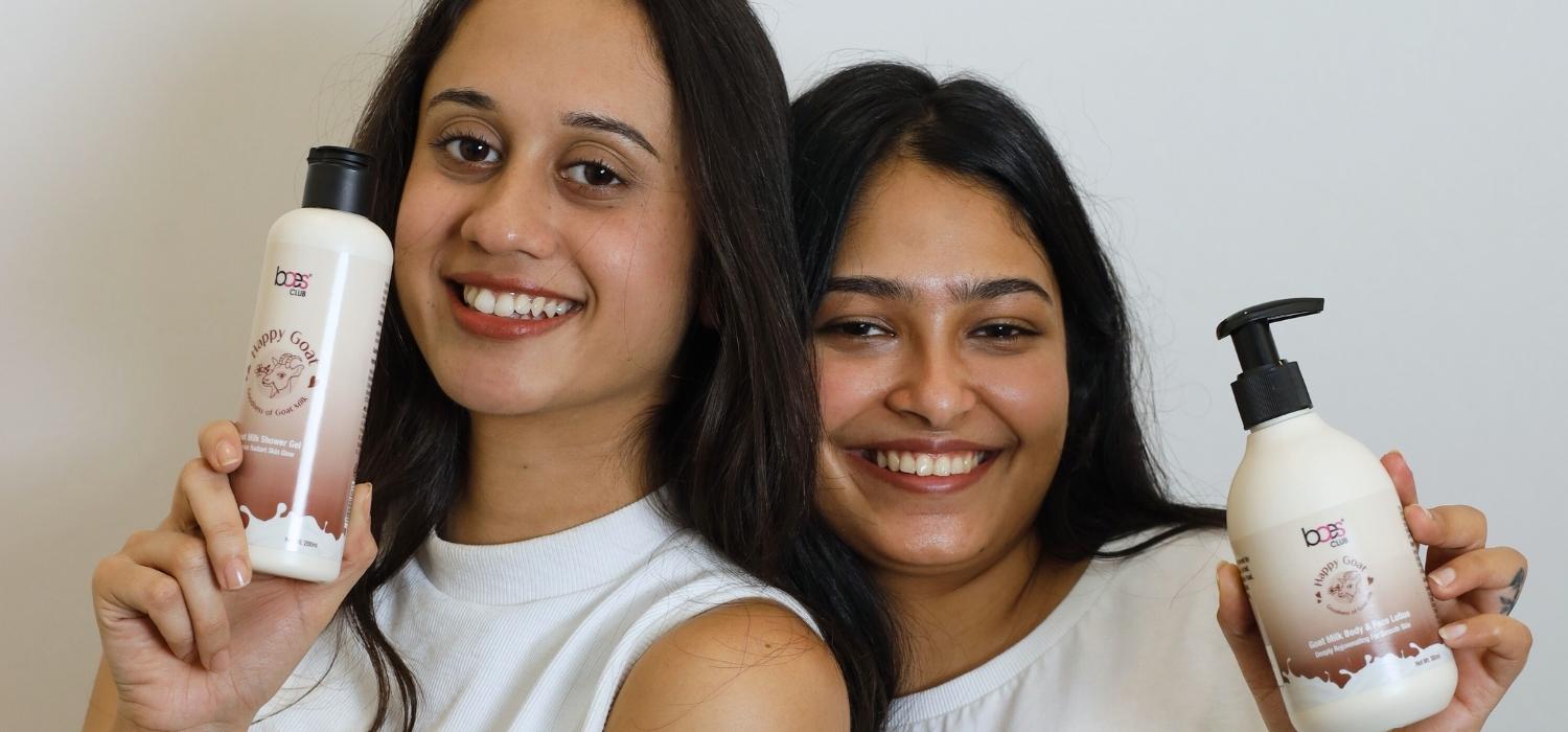 Goat milk lotion and goat milk shower gel