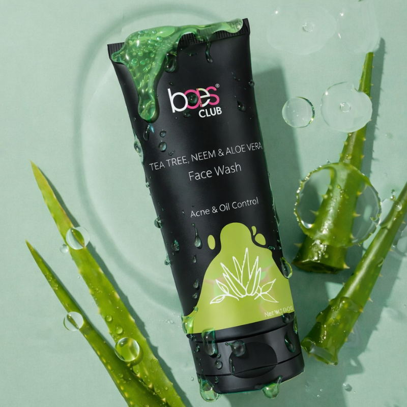 Tea Tree Neem Aloe Vera Face Wash for oily acne-prone skin