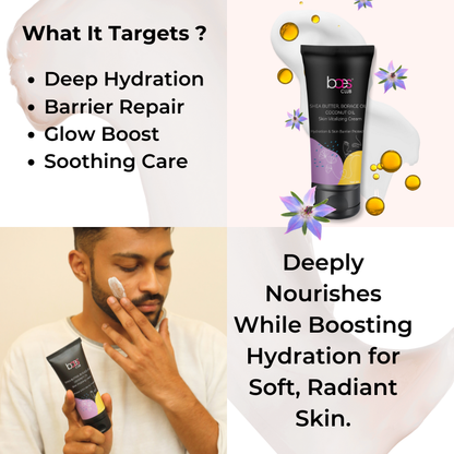 Baes Club Instant Cleanse &amp; Hydration Duo | Waterless Face Wash + Skin Vitalizing Cream