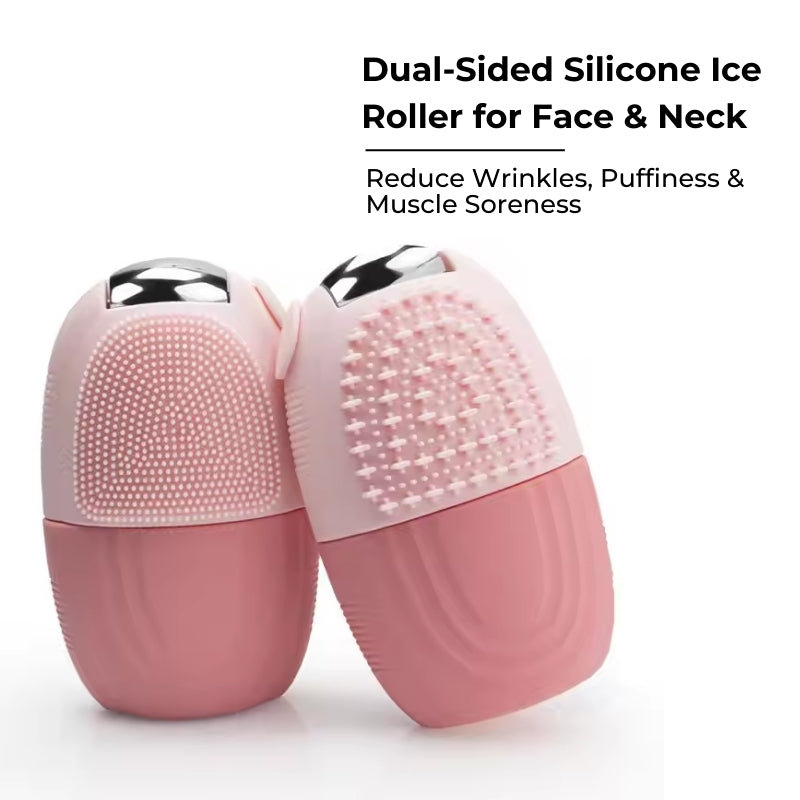 Baes Club Multifunction Ice Roller with Scrubber for Face | For puffiness and Glowing Skin | Unisex