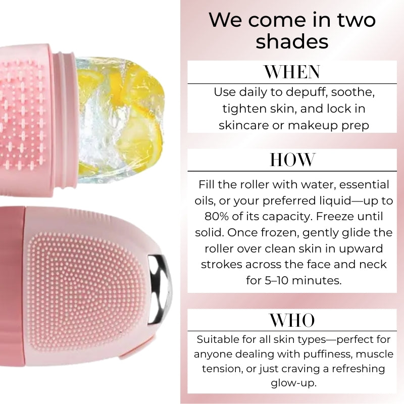 Baes Club Multifunction Ice Roller with Scrubber for Face | For puffiness and Glowing Skin | Unisex