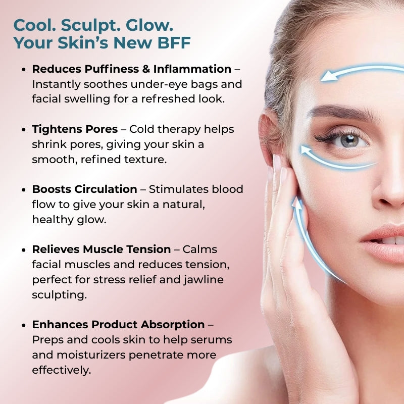 Baes Club Multifunction Ice Roller with Scrubber for Face | For puffiness and Glowing Skin | Unisex