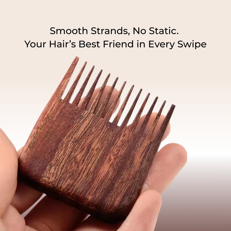 Baes Club 100% Original Sheesham Wood Comb | sustains hair health, reduces hair fall | Travel Friendly Unisex