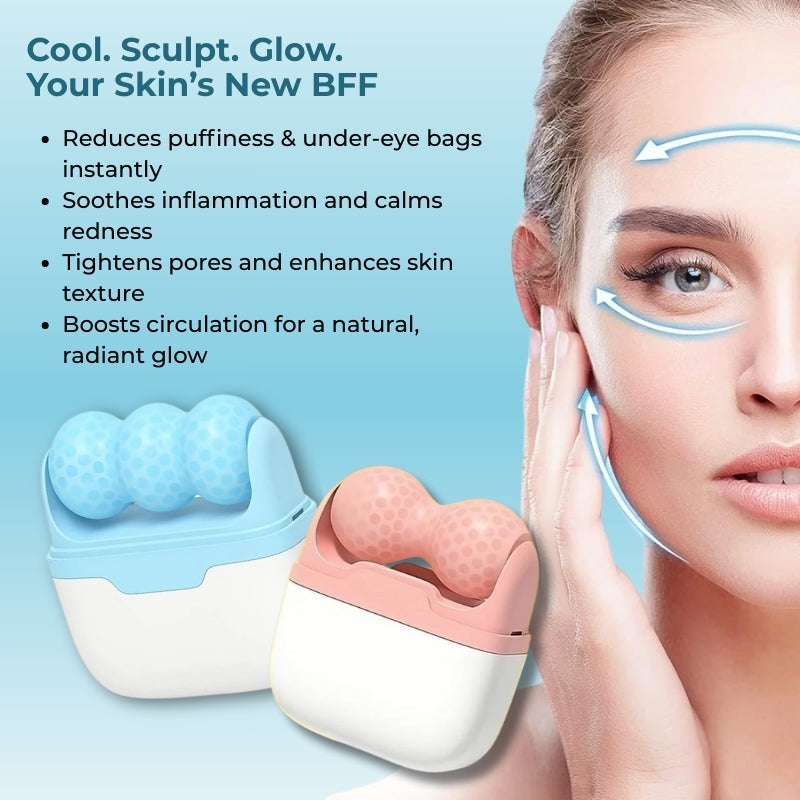 Baes Club Dual sided ice roller for Face &amp; Neck | Reduce Wrinkles, Relieve Muscle Soreness | Unisex