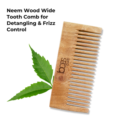 Wooden Wide Tooth Comb for Detangling &amp; Frizz Control