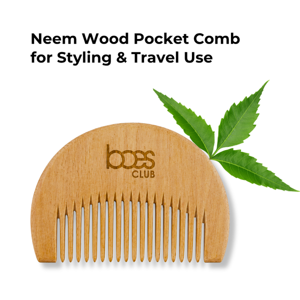 Wooden Pocket Comb for Styling & Travel Use
