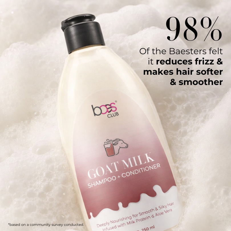 Baes Club Goat Milk Shampoo for dry scalp and hair fall