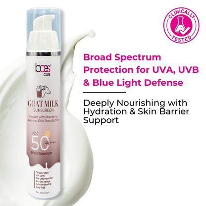 Goat Milk Sunscreen SPF 50 for daily sun protection