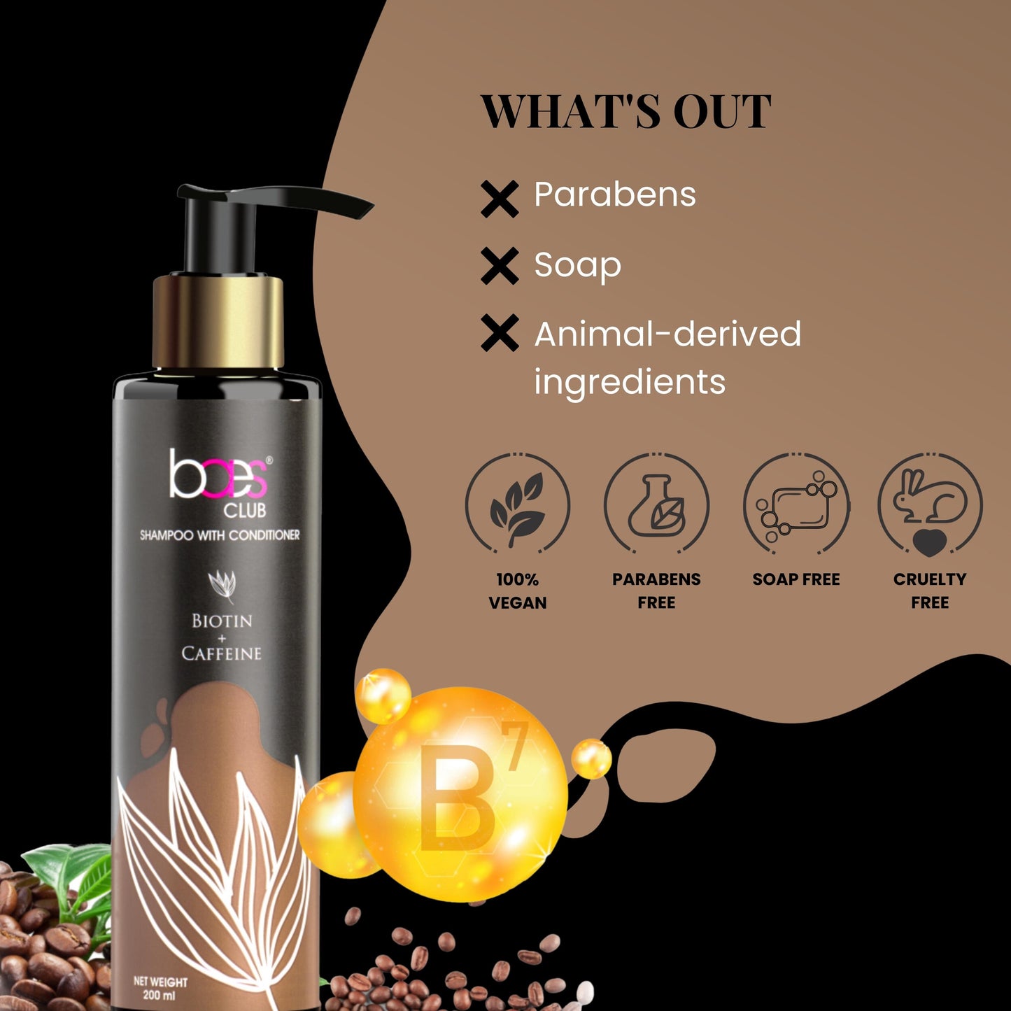 Shampoo + Conditioner – Biotin & Caffeine – 200ml